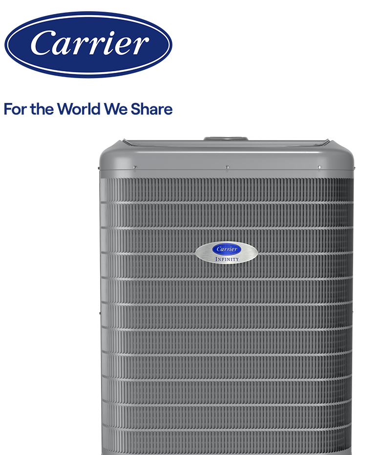 Carrier logo with a Carrier system.