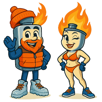All Phase Heating & Air Conditioning mascots.